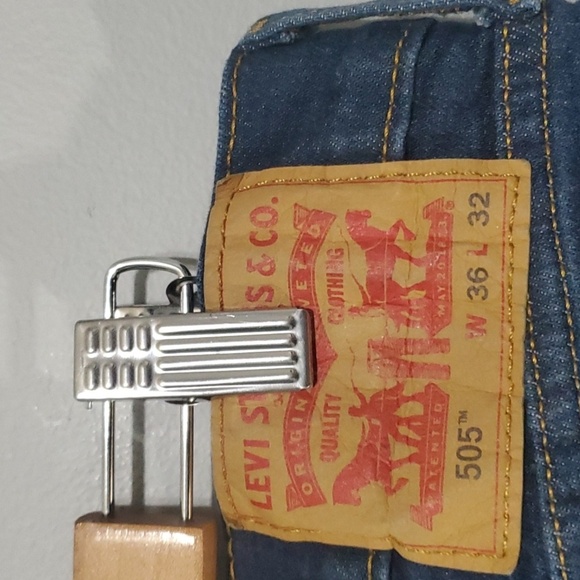 Levis jeans men's size 36x32 36 x 32 blue levi's 505 - Picture 7 of 16